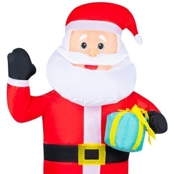 Inflatable Santa Claus with LED Lights 120cm