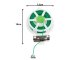 DIVO Garden Wire for Tying Plants with Cutter 20m, green