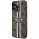 Чехол Guess для iPhone 13 Pro Max 4G Printed Stripes MagSafe, коричневый