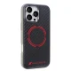 Audi Carbon Fiber Sport Red Circle MagSafe vāciņš iPhone 16 Pro Max - Melns
