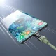 Choetech XCC-1068 PD 60W USB-C uz USB-C kabelis ar displeju 1,2 m - zaļš