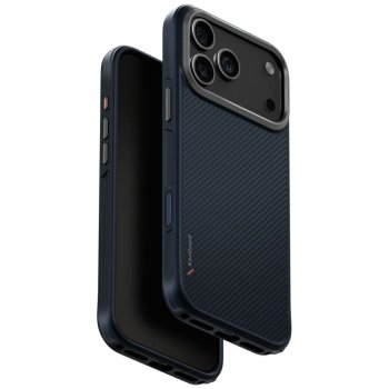 Uniq Keva vāciņš iPhone 17 Pro Max ar Magclick uzlādi - Zils | Phone Case Cover Charging Blue