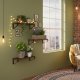 ModernHome Wall-Mounted Plant Stand with 3 Shelves, Loft Style
