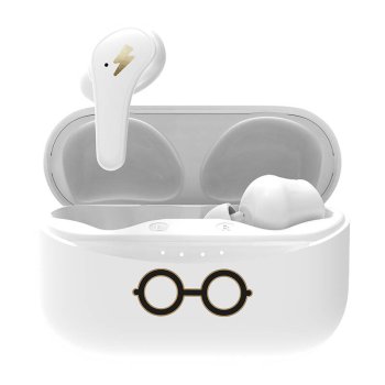 OTL Harry Potter Bezvadu TWS Austiņas Ausis ar Uzlādes Kasti, Balts | Wireless Bluetooth Earphones Earbuds