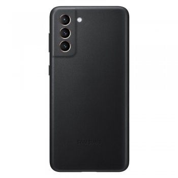 Original Samsung Galaxy S21+ Plus (SM-G996B) Genuine Leather Cover Case, Black (EF-VG996LBEGWW) | Oriģināls Telefona...