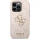 Guess iPhone 15 Pro Max vāciņš 4G Big Metal Logo, rozā