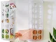 Universāls plastmasas maisiņu organizators, 45x16.5x13.5 cm, balts