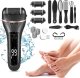 Rechargeable Electric Foot File Callus Remover with LCD Display, Black