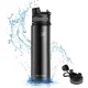 Термобутылка для велосипеда Rockbros 650 мл, черная
