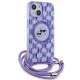 Karl Lagerfeld iPhone 15 / 14 / 13 Case IML Crossbody Monogram, Purple
