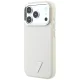 Guess Grained Triangle Logo MagSafe vāciņš iPhone 18 Pro Max / 17 Pro Max, bēšs