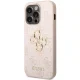 Guess iPhone 15 Pro Max vāciņš 4G Big Metal Logo, rozā