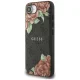 Чехол Guess 4G Flowers Print MagSafe для iPhone 16e Черный