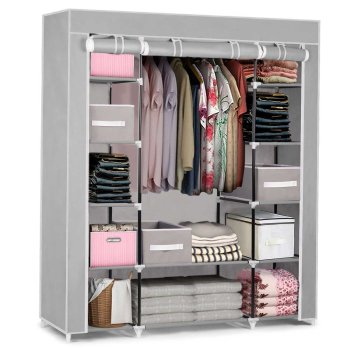 Большой текстильный шкаф Massido, Серый | Large Textile Closet