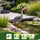 Garden Heron Statue Gardlov 66cm Pond Ornament on Stake, Grey