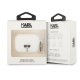 Чехол Karl Lagerfeld Silicone Ikonik для AirPods Pro Белый