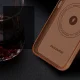 Кожаный чехол Dux Ducis Naples для iPhone 14 Plus с MagSafe, коричневый