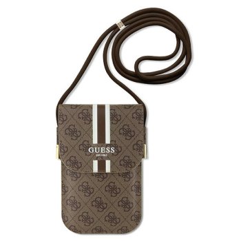 Универсальная сумка для телефона Guess Wallet 4G Stripes, коричневая