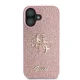 Guess iPhone 16 Case Fixed Glitter Big 4G, Pink