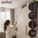 Zortiva Telescopic Dust Brush 80–250 cm with 2 Attachments, Gray/Silver