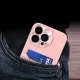 Hurtel iPhone 14 Pro Max Leather Stand Case with Card Slot, Pink