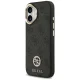 Guess iPhone 17 vāciņš 4G Strass Logo & Big Strap Metal Buttons MagSafe, melns
