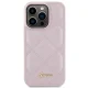 Чехол Guess Quilted Metal Logo для iPhone 15 Pro 6.1\" GUHCP15LPSQSQSP, розовый