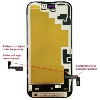 Дисплей для iPhone 16, LTPO Soft OLED, 60 Гц, 6.12"