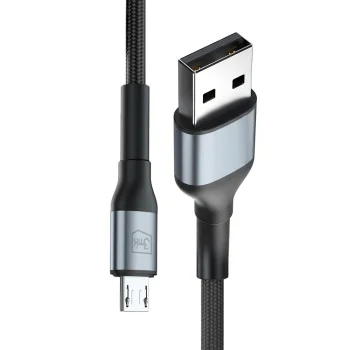 Кабель 3mk Hyper Cable N-SERIES USB-A - Micro USB 1м 12W, черный