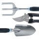Garden Tool Set 6 Piece, Heavy Duty Hand Tools with Ergonomic Rubber Grips