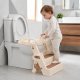 Детское сиденье для унитаза со ступеньками и ручками Ecotoys