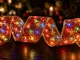 Новогодняя светодиодная лента для елки, 4м, 40 LED, красная