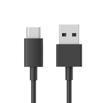 CUKTECH USB-A uz Type-C uzlādes kabelis 1m - Melns | To Charge Cable Black