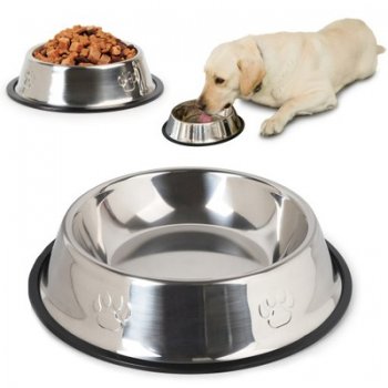Tērauda bļoda trauks suņiem un kaķiem, 150 ml | Steel Bowl for Dogs and Cats