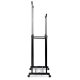 Massido 686100 standing clothes rack, adjustable, black-silver