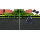 Plonos Shading Net 1.5x50m 110g/m² with 50 Clips, Grey
