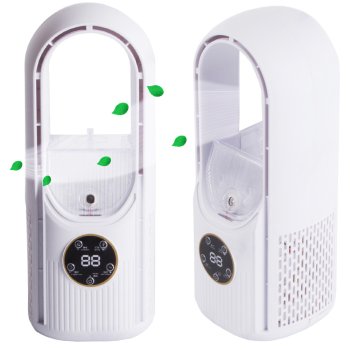 Bladeless Tower Fan – Quiet Air Humidifier