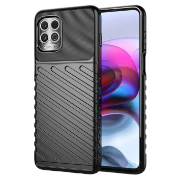 TPU vāciņš Motorola Moto G100 / Edge S, Thunder Case, melns