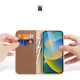 Dux Ducis iPhone 14 Pro Max atverams vāciņš maciņš grāmatiņa Hivo Leather, brūns