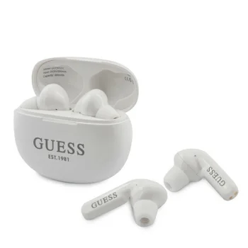 Bezvadu austiņas Guess GUTWS1CWHTWS TWS Bluetooth, baltas