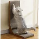 Stūra skrāpis ar rotaļlietu kaķiem, vertikāls kartona kaķu nagu asināmais Purlov | Cat Corner Scratcher with Toy