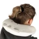 Ceļojumu spilvens 2-in-1 / mīkstā rotaļlieta Kaķis, pelēks