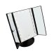 Superstar Magnifying Makeup Mirror with LED Lightning and 2x 3x Magnification, Black