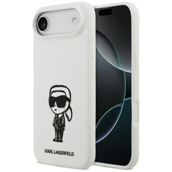 MagSafe Silikona Vāciņš Karl Lagerfeld iPhone 17 Air Balts | Phone Case Cover