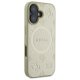 Guess Saffiano Peony Classic Logo MagSafe vāciņš iPhone 16 - Zelta