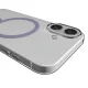 Чехол Puro Lite Mag для iPhone 17, прозрачный с розовым кольцом