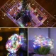 Ziemassvētku Virtene 100 LED Lampiņas Gaismas uz Baterijām, Daudzkrāsaina | Battery Operated String Christmas Fairy...