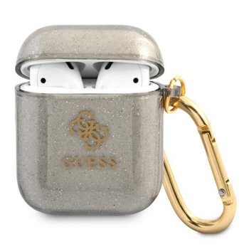 Guess Чехол для AirPods Glitter Черный