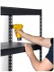 Saliekams Metāla Noliktavas Biroja Istabas Plaukts Skapis, 183x90x45cm, Melns | Folding Rack for Home Warehouse Office