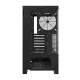 Datora korpuss Darkflash DY451 bez ventilatoriem, melns
